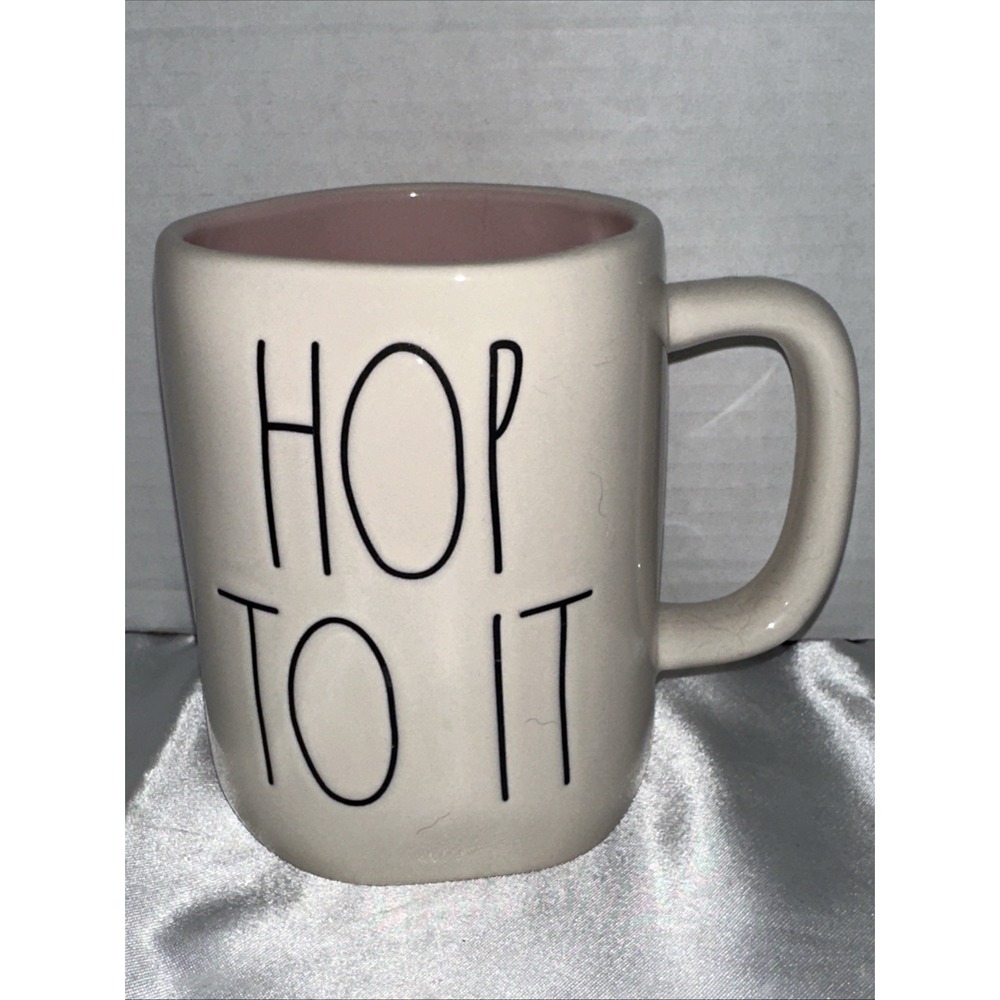Rae Dunn Hop To It Coffee Mug Pink Interior Easter Artisan Collection Magenta